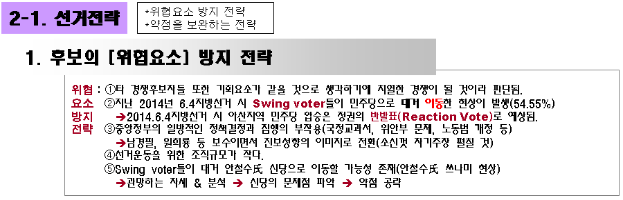 최적화된 선거전략